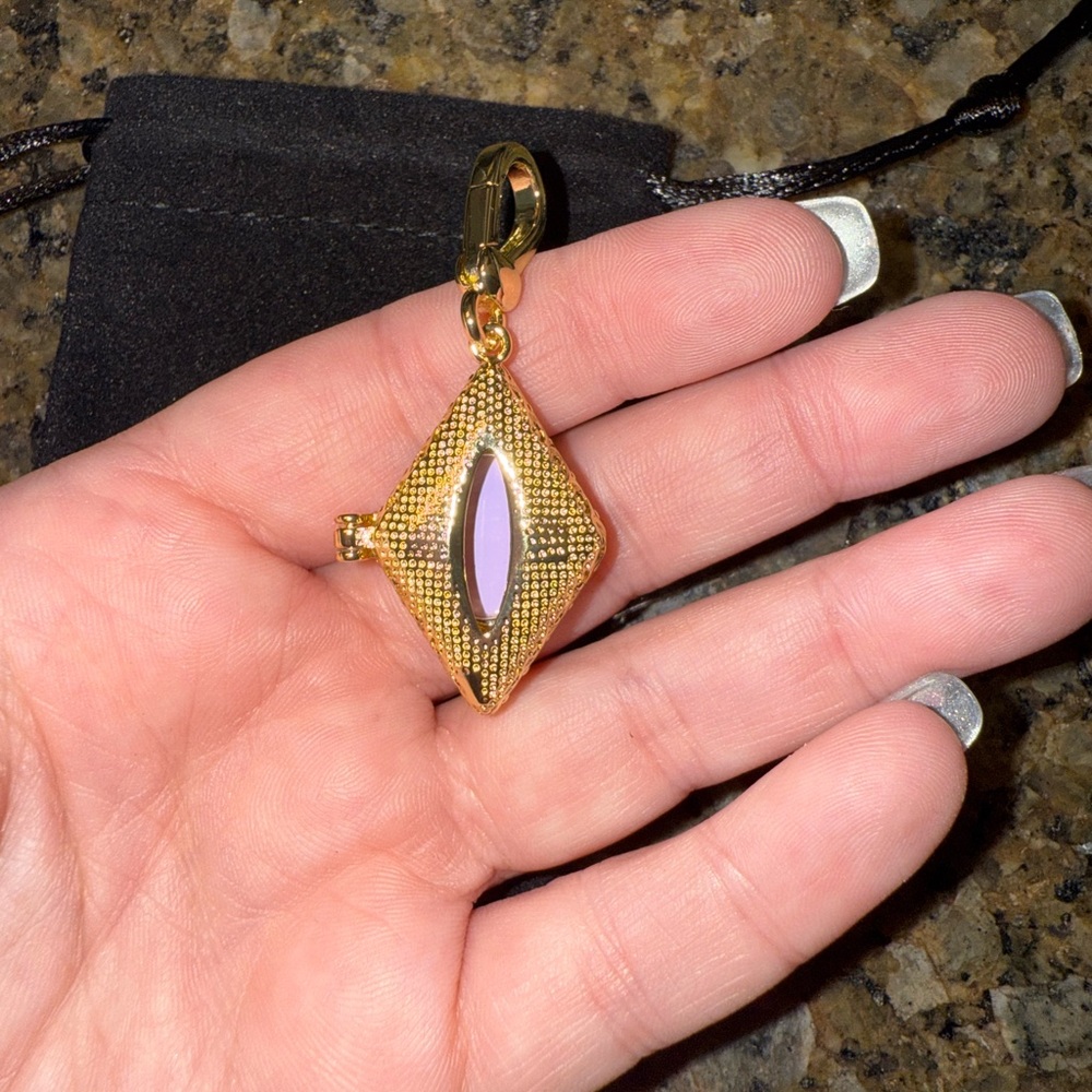 Feed Me Gems Purple Opal Judas Charm - Picture 2 of 3
